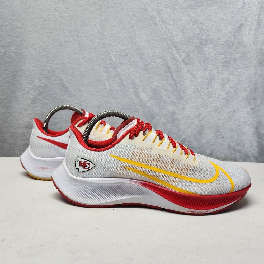 Nike Air Zoom Pegasus 37 Kansas City Chiefs Shoes Mens Size 7  Running Sneakers
